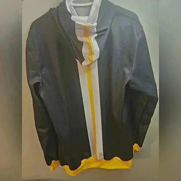 DEATH DEFINED HOODIE Medium BLACK/YELLOW - Picture 3 of 3